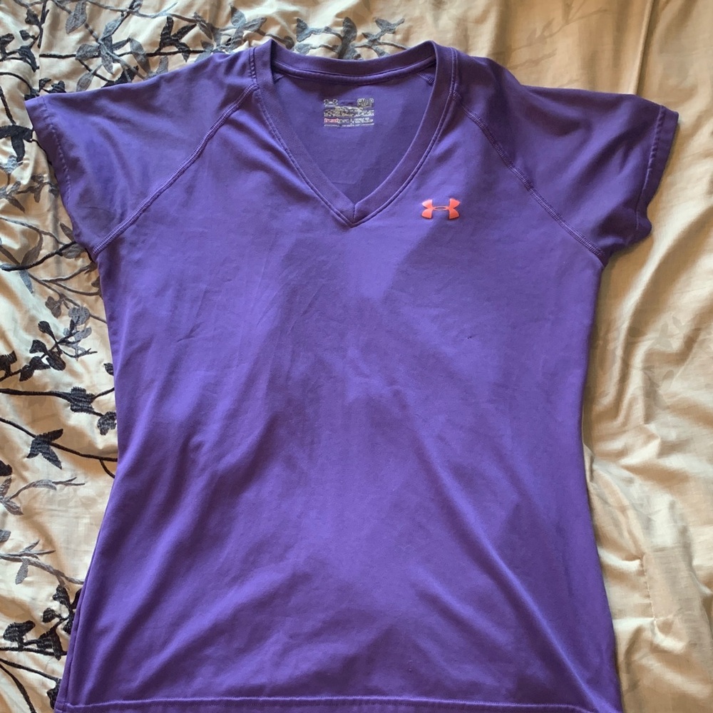 Under Armour Women's Short Sleeve Purple Tee